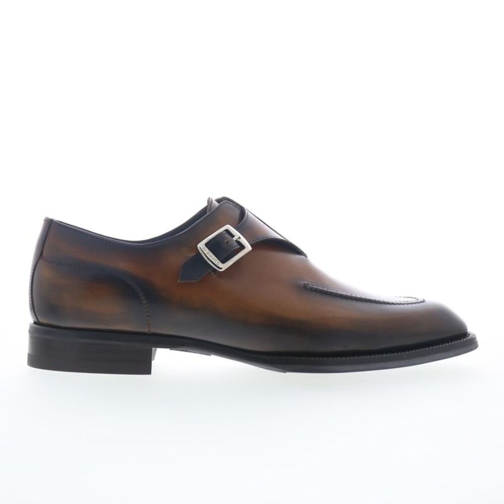 Di Bianco Mens Mantova Calfskin Brown Shoes (NWT)